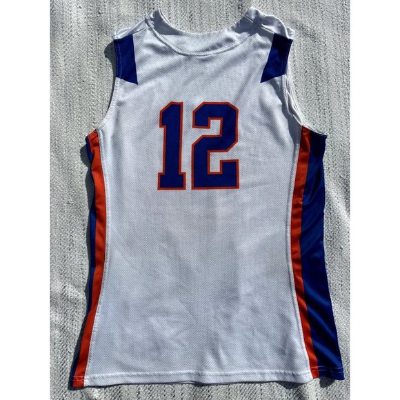 Nike Detroit Pistons Hamilton #12 Men White Jersey Mesh Sewn  Large Sports Core - Picture 2 of 14